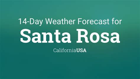 MyForecast is a comprehensive resource for online weather forecasts and reports for over 58,000 locations worldwide. You'll find detailed 48-hour and 7-day extended forecasts, ... My Location: Santa Rosa, CA Current Time: 02:25:56 AM PDT: Maps | More Weather : 15-Day Forecast [Updated: Mar 11 2024 / 01:24 AM PDT ] Day : High ...